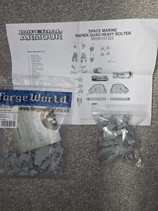 The Horus Heresey, Legion Rapier Quad Mortar + Quad Bolter Forgeworld see descr1
