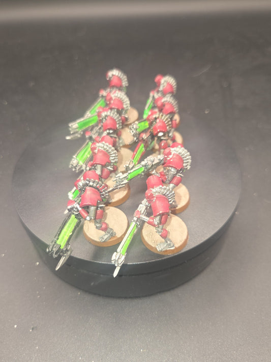 Warhammer 40k: Necron - Immortals x10 Metal Tabletop ready Painted see descripti1