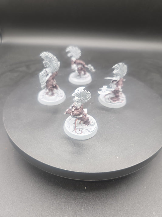 FYRESLAYERS 4 Chosen Axes some paint Warhammer Sigmar 03011