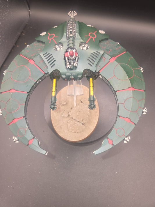 Warhammer 40k - Necron Night Scythe well built ready for paint1