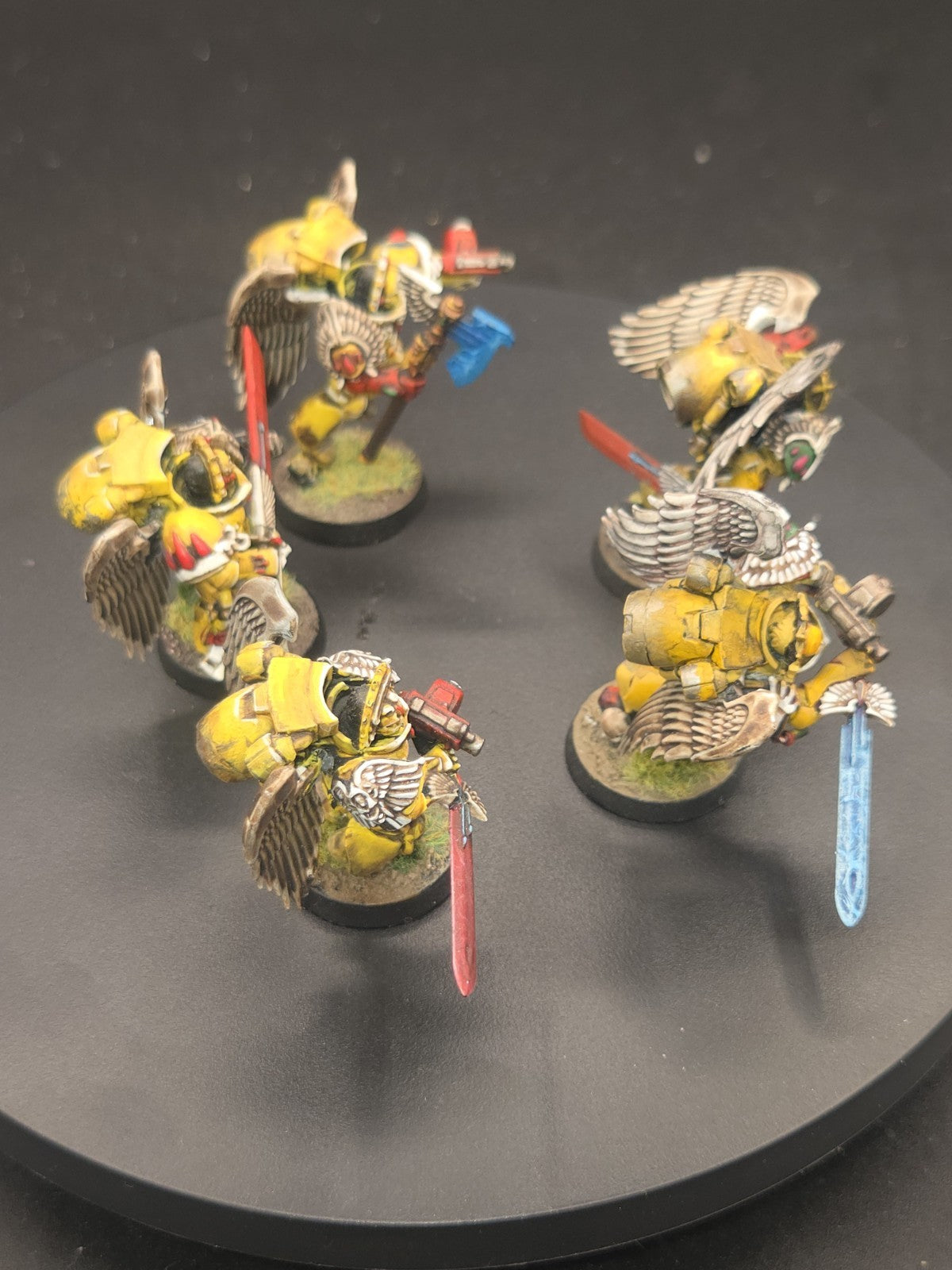 BLOOD ANGELS Sanguinary Guard x5 Tabletop Ready Well Painted 3