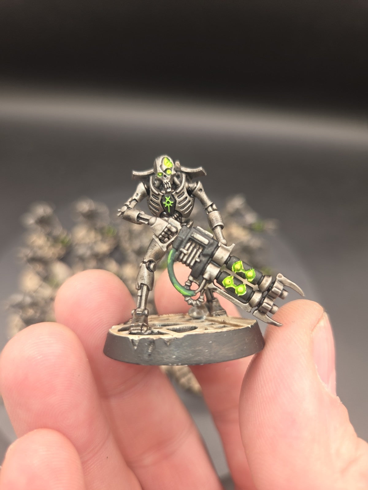 Pro Painted Warhammer 40k Necron Warriors×20 Upgraded bases4