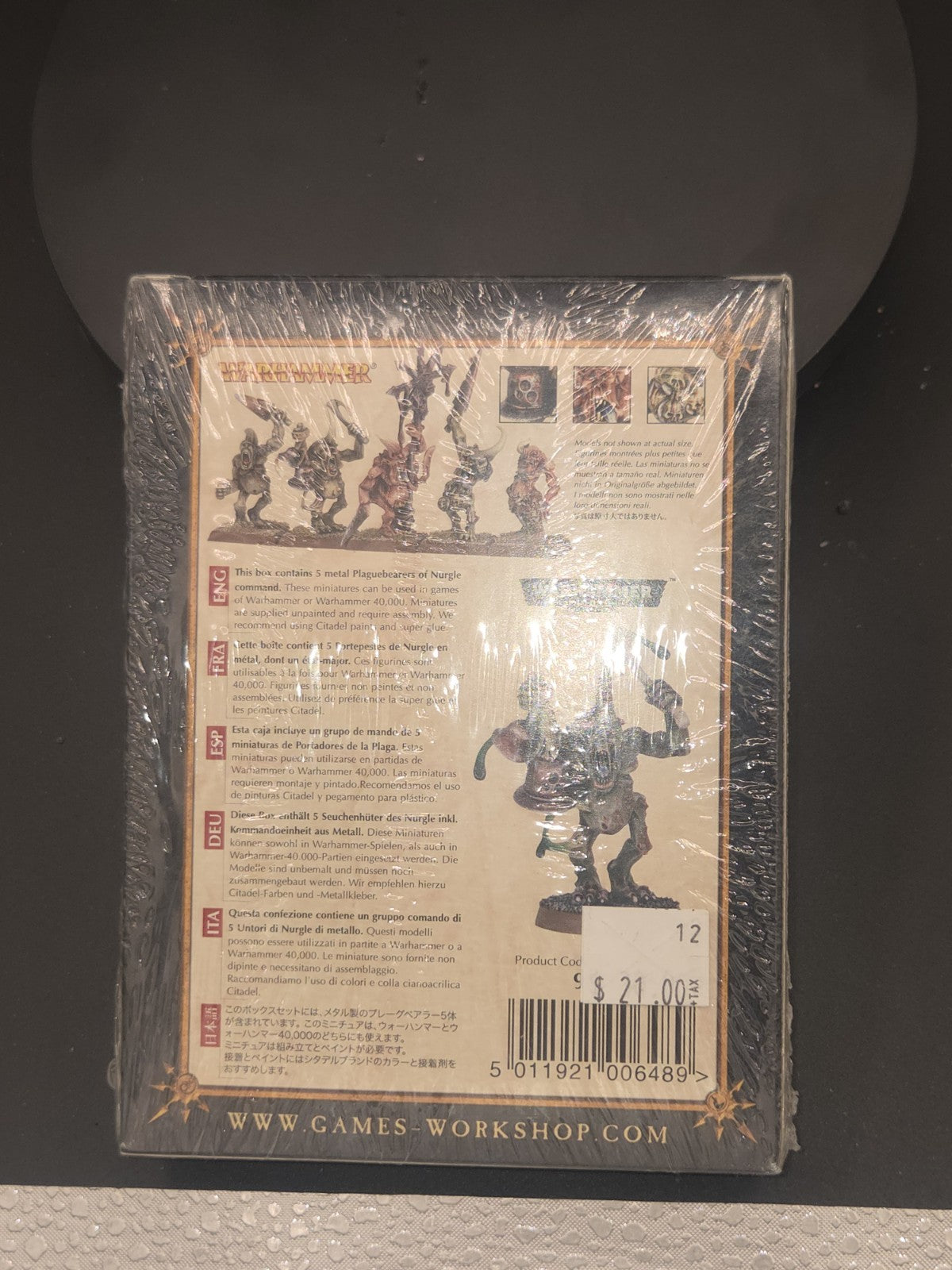 Warhammer Chaos Plaguebearers of Nurgle Metal Games Workshop NEW SEALED1