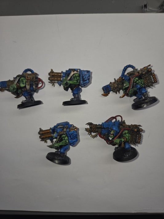 Orks Lootas x5 Nicely Painted & Ready for Battle 1