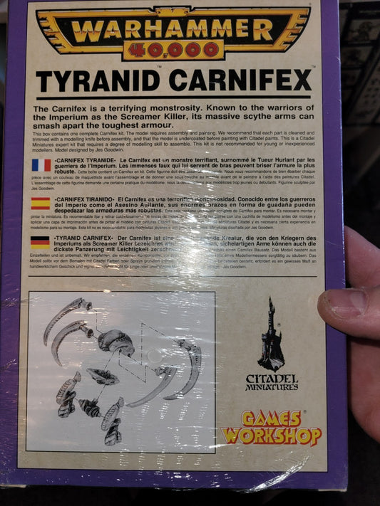 Warhammer 40k Tyranid Carnifex (1997 2nd Ed) Sealed NIB OOP Metal Pewter Vintage1