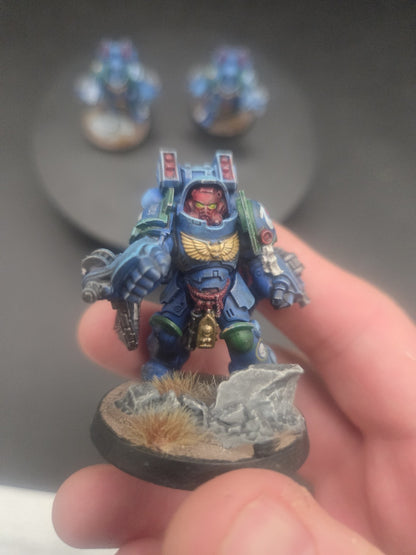 Warhammer 40k Space Marines Ultramarines Primaris Aggressors x3 Painted5