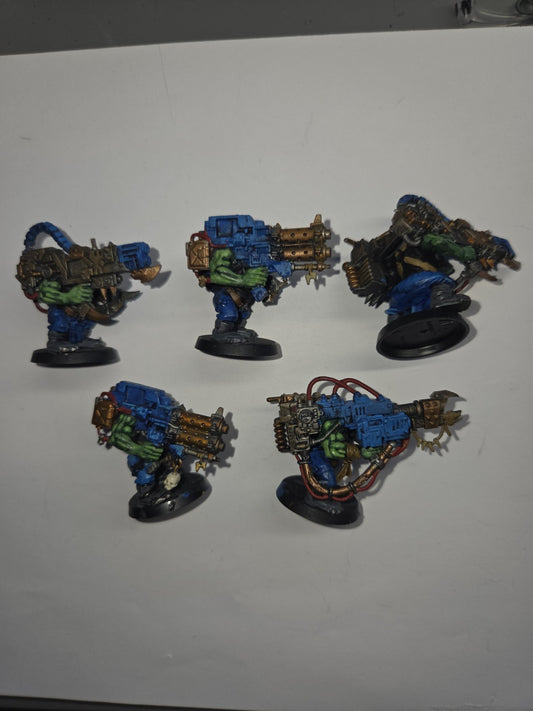 Orks  Lootas x5  Nicely Painted & Ready for Battle 0