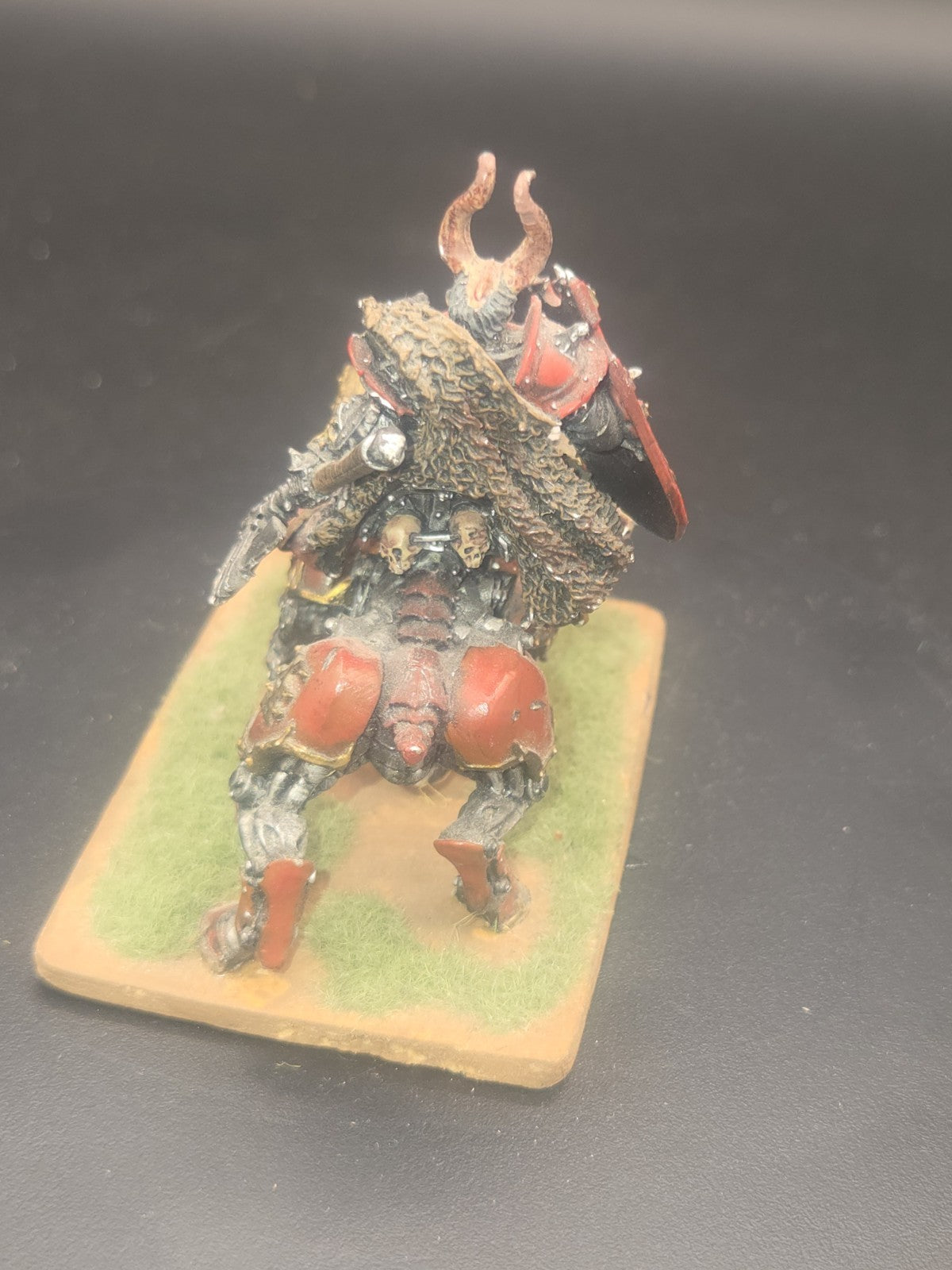 Warhammer Chaos AoS Blades Khorne Lord on Juggernaut (oop metal) tabletop ready2