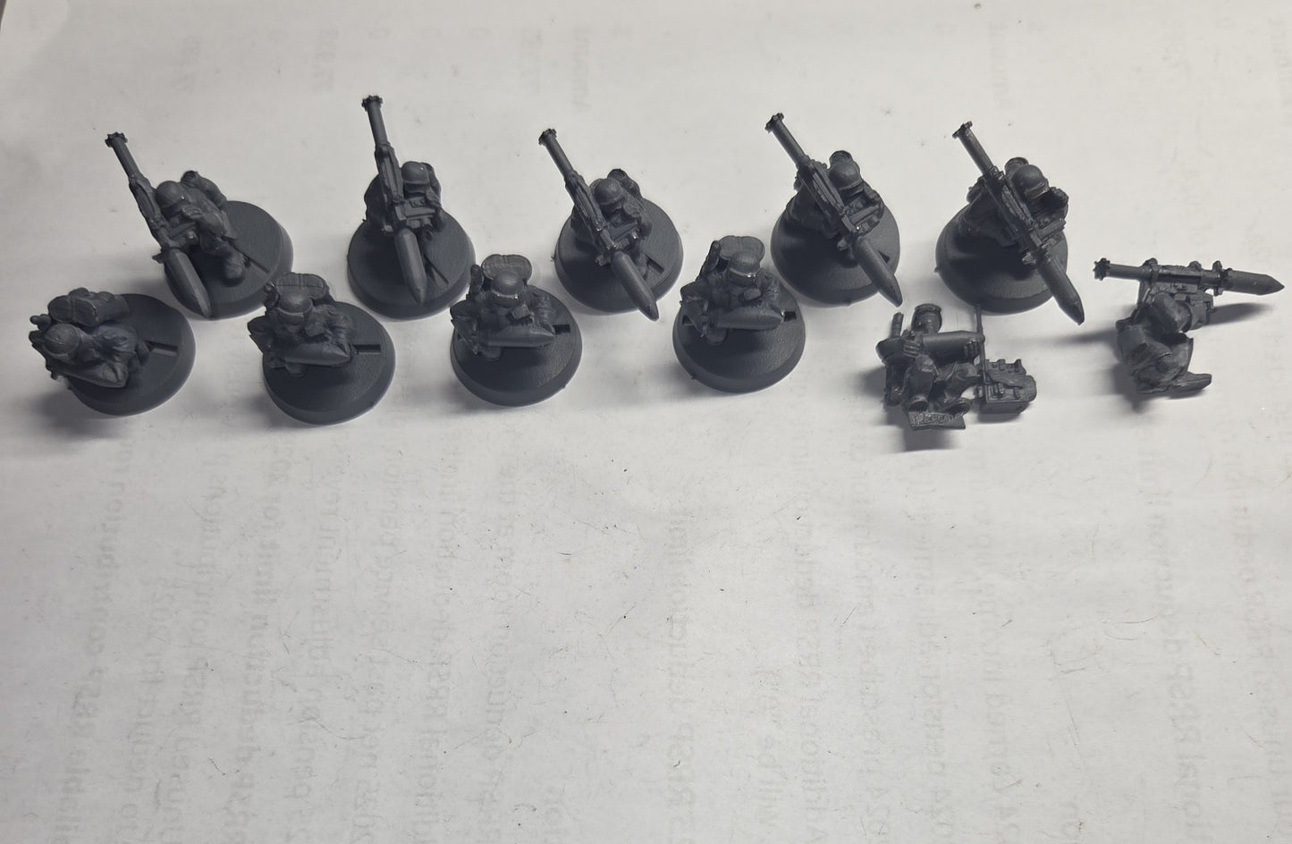 x5+ Steel Legion Missile Launcher Heavy Weapons Team Metal Warhammer 40K see des0
