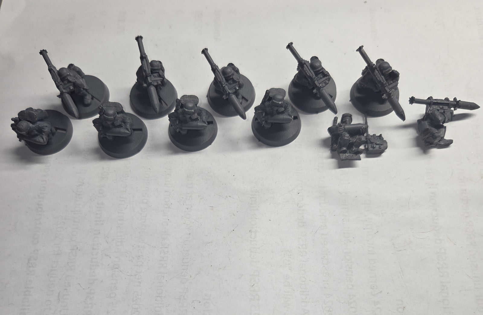 x5+ Steel Legion Missile Launcher Heavy Weapons Team Metal Warhammer 40K see des0