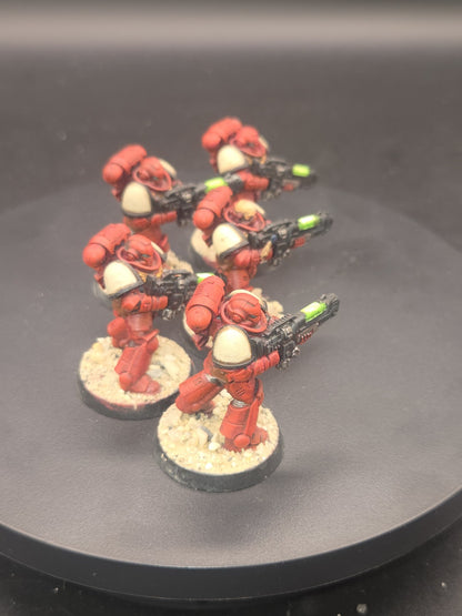 Well Painted Squad of 5 Hellblasters Miniatures - Warhammer 40k Blood Angels3