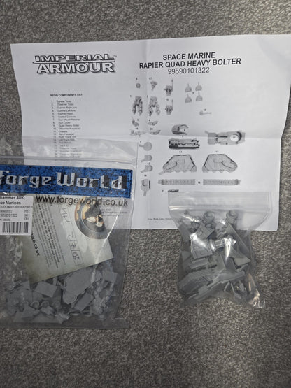 The Horus Heresey, Legion Rapier Quad Mortar + Quad Bolter  Forgeworld see descr1