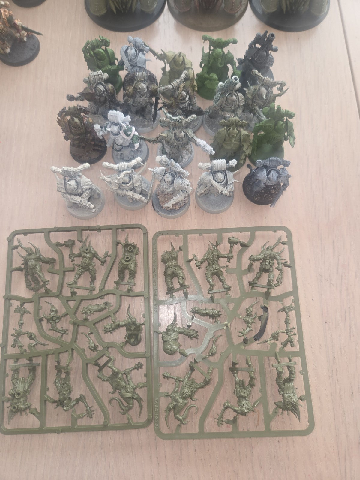 Warhammer 40k Death Guard Army sone paint 2500ish points3