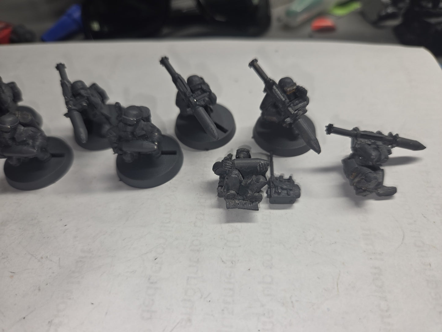 x5+ Steel Legion Missile Launcher Heavy Weapons Team Metal Warhammer 40K see des3