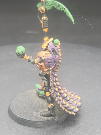 Necron Overlord with Resurrection Orb + Voidscythe - Warhammer 40K  well painted1
