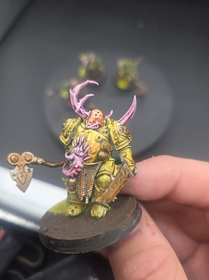 Warhammer Age of Sigmar: Maggotkin of Nurgle Putrid Blightkings Well painted 1