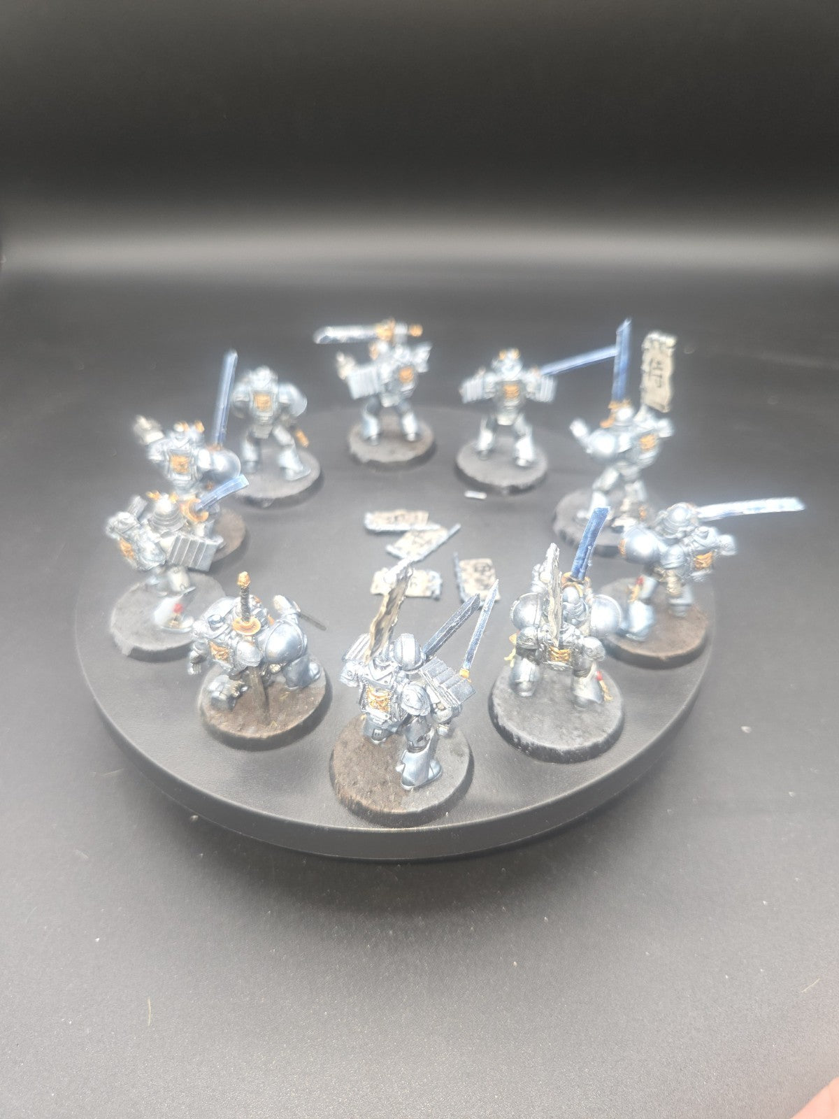 GREY KNIGHTS Strike Squad x10 Kitbash Samurai heads Tabletop Ready Warhammer 40k2