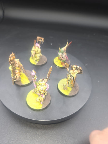 Warhammer Age of Sigmar: Maggotkin of Nurgle Putrid Blightkings Well painted 3