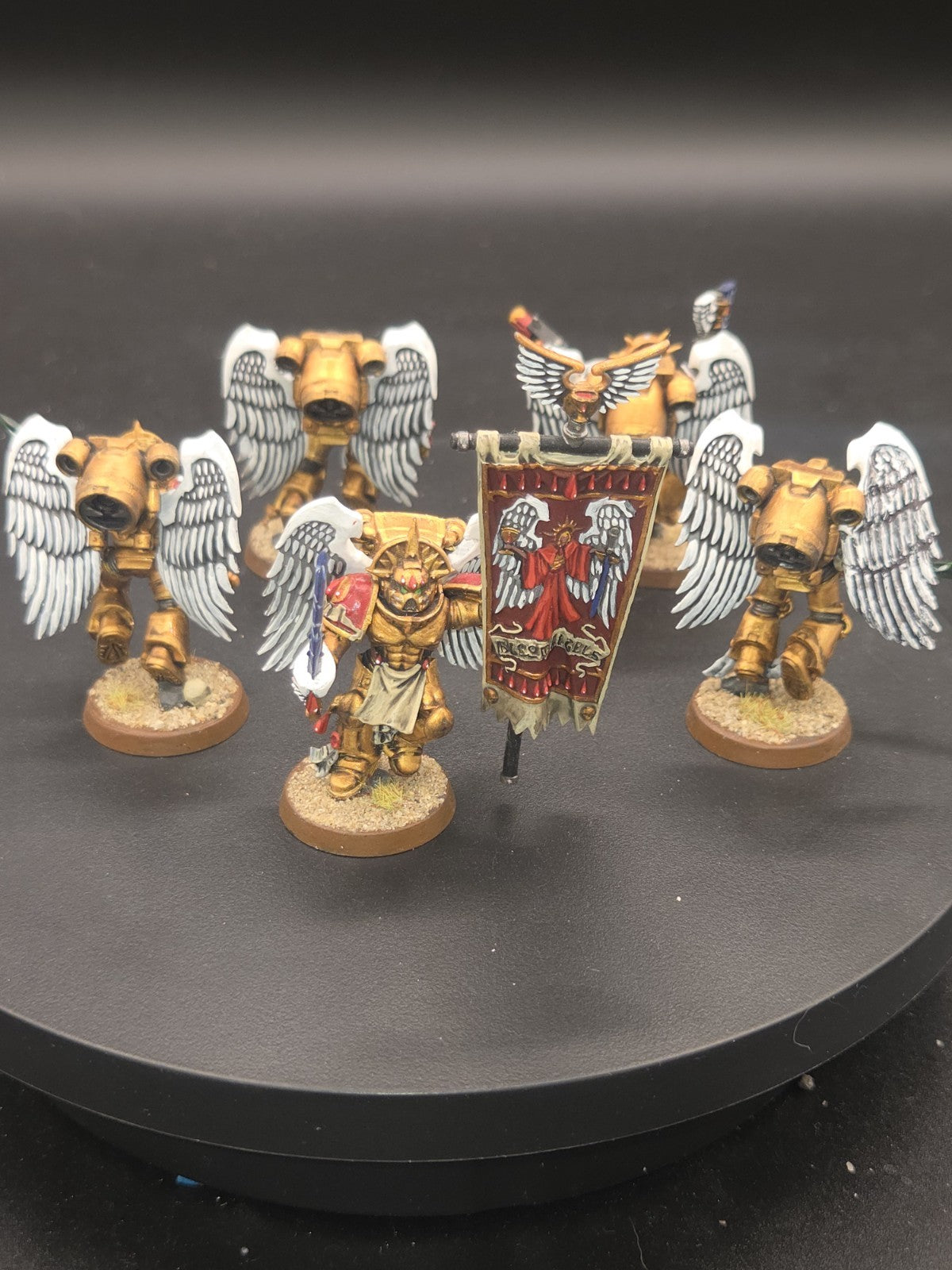 BLOOD ANGELS  Sanguinary Guard x5 Tabletop Ready Well Painted 2