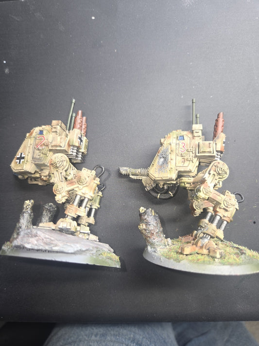 Well Painted Sentinel x2 Astra Militarum Imperial Guard Warhammer 40K1