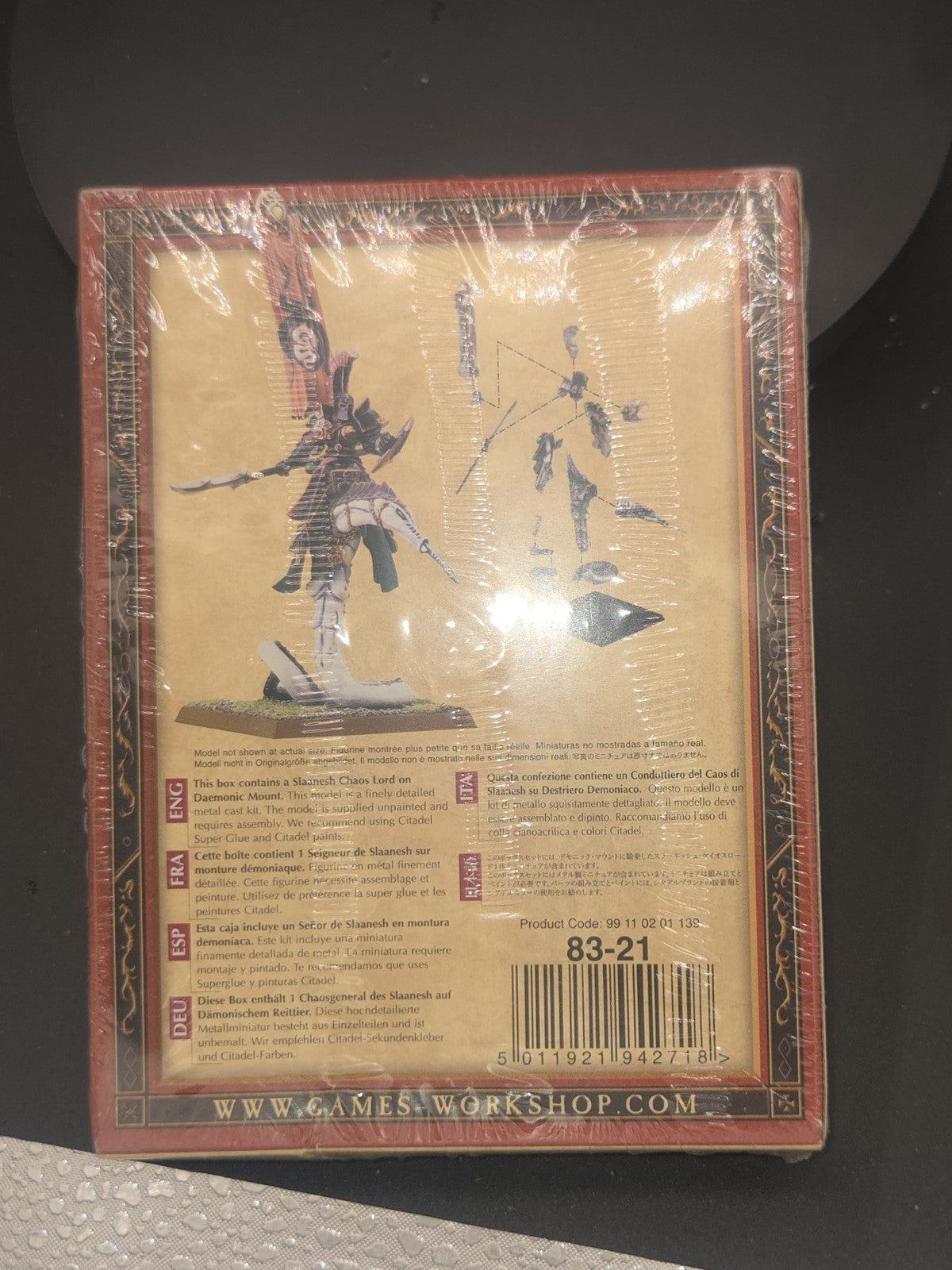 SLAANESH CHAOS LORD OF PAiN On Daemonic Mount NIB Metal Hedonites Warhammer OOP 1