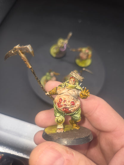 Warhammer Age of Sigmar: Maggotkin of Nurgle Putrid Blightkings Well painted 2