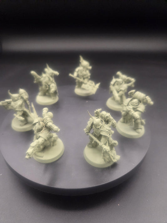 DEATH GUARD 7 Plague Marines #1 Warhammer 40K 0940 primed1