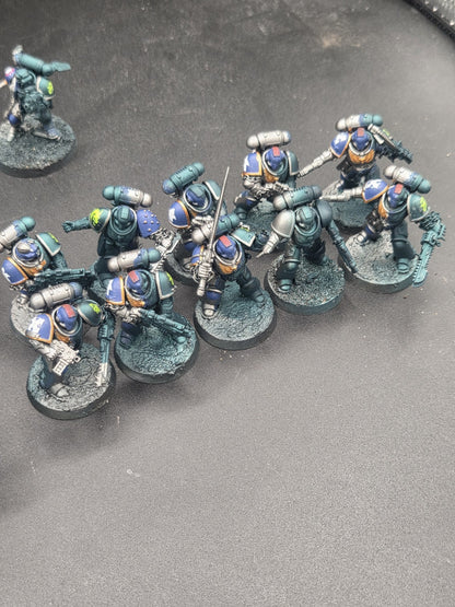 Warhammer 40k Primaris Space Marine Army Alpha Legion lot Unique Paintjob2