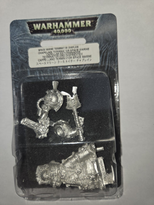 Warhammer 40k Space Marine Terminator Chaplain 48-44 Metal NIB OOP0