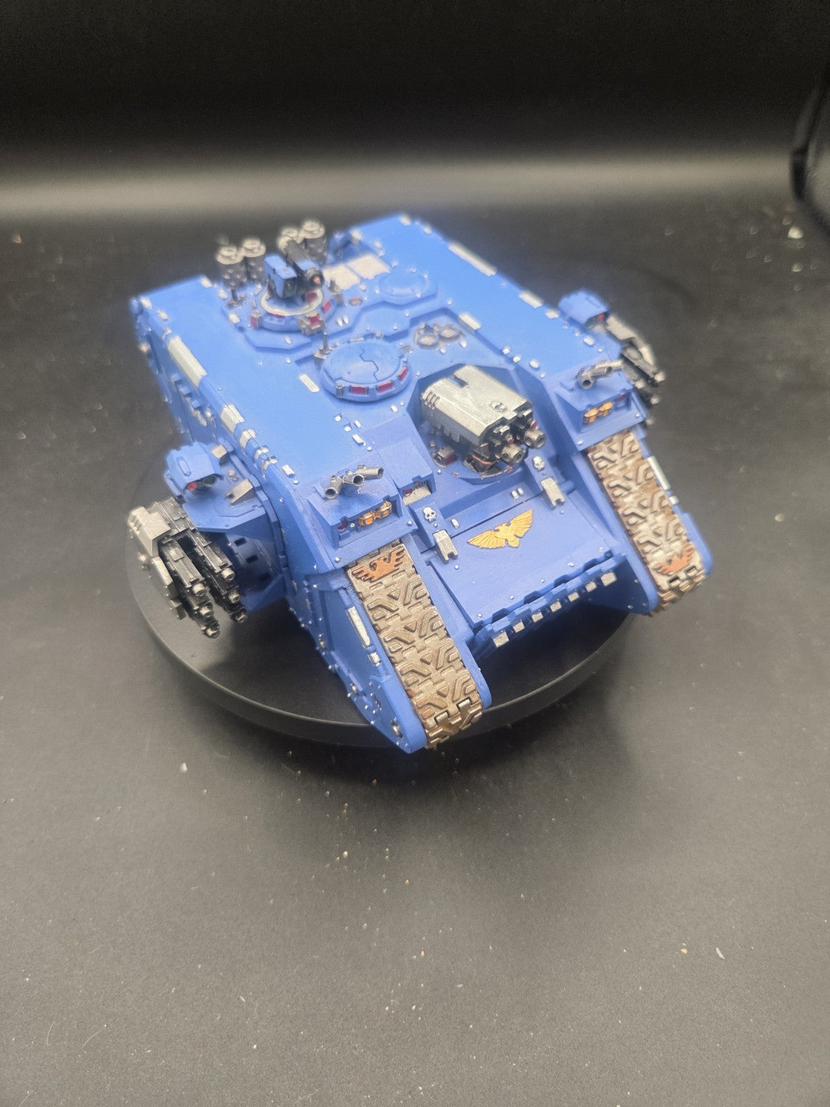 Warhammer 40k Ultramarines Space Marine Tabletop Ready Well Painted Land Raider 0