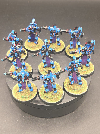 Warhammer 40k Aeldari - Eldar Wraithguard x 10 - Metal OOP Well Painted2