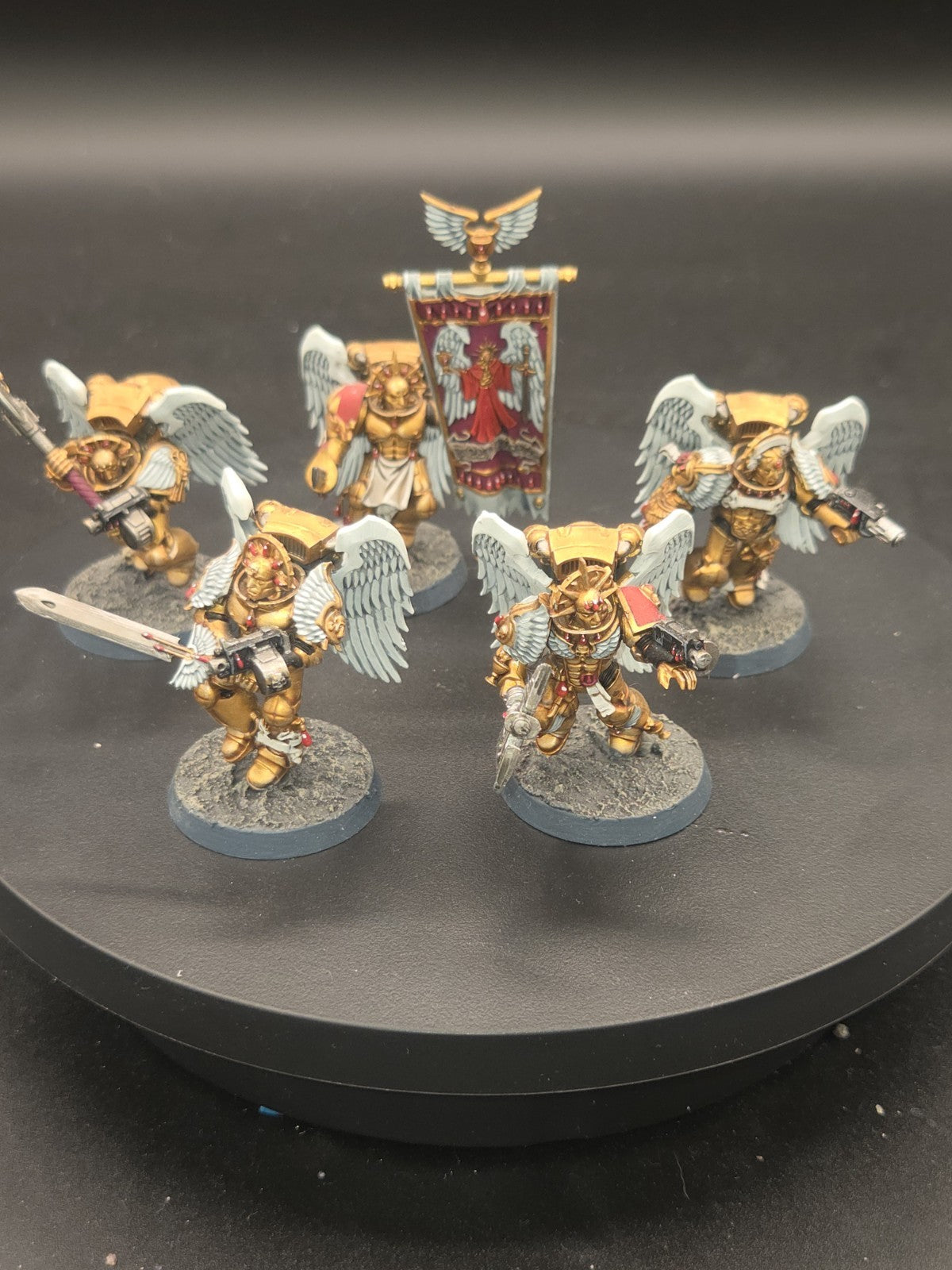 BLOOD ANGELS  Sanguinary Guard x5 Tabletop Ready Well Painted 0