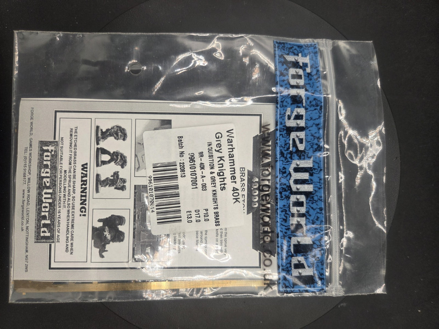 Forgeworld Grey Knights inquisition brass etchings NiB0