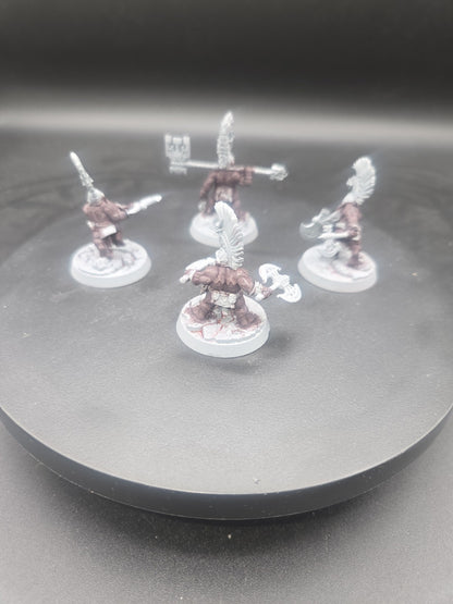 FYRESLAYERS 4 Chosen Axes some paint Warhammer Sigmar 03012