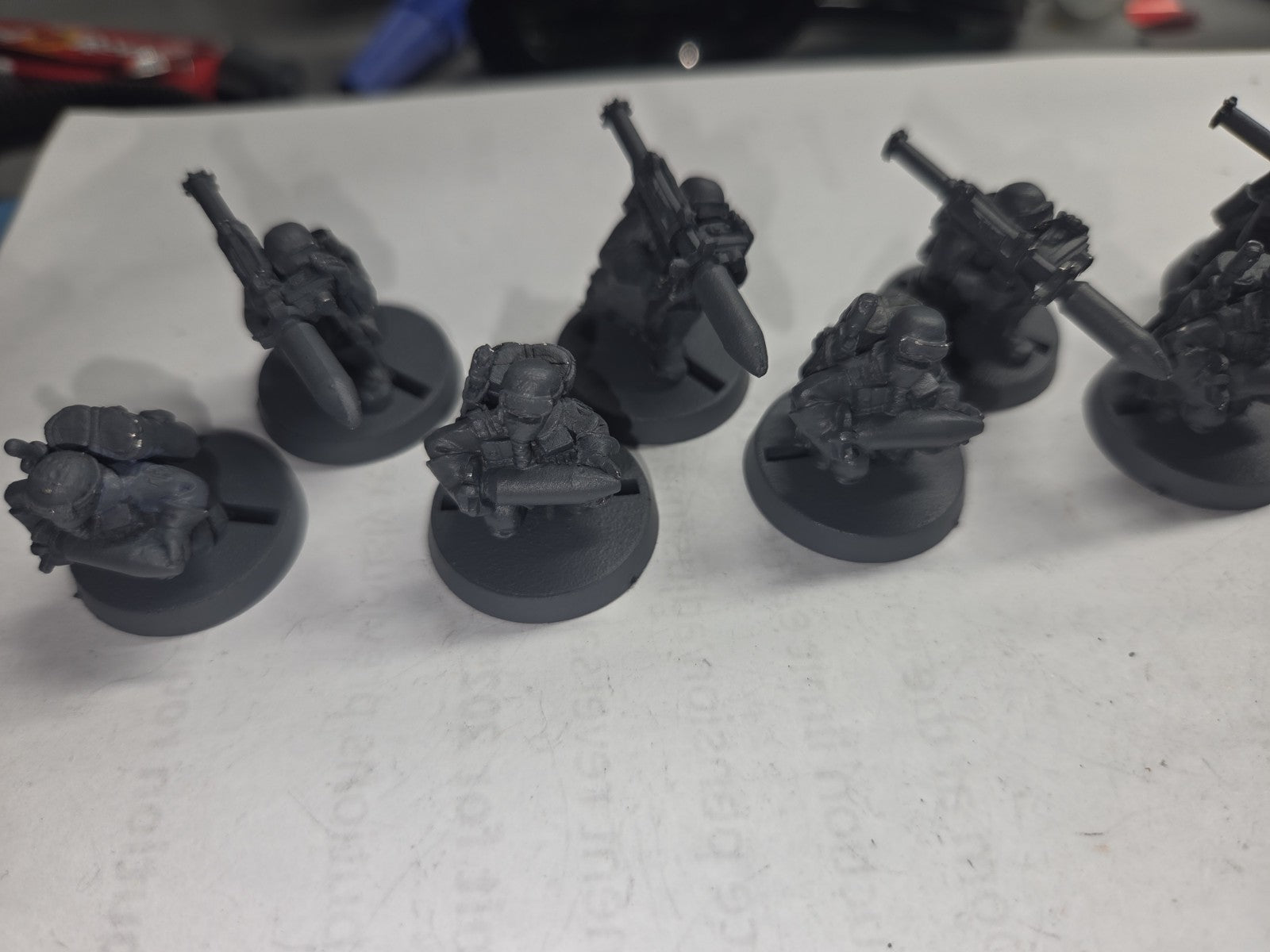 x5+ Steel Legion Missile Launcher Heavy Weapons Team Metal Warhammer 40K see des2