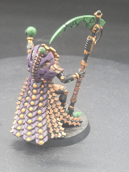 Necron Overlord with Resurrection Orb + Voidscythe - Warhammer 40K  well painted2