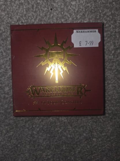 Warhammer Age of Sigmar Coasters Set of 4 Stormcast/ Heresy Themed x4 Coasters0