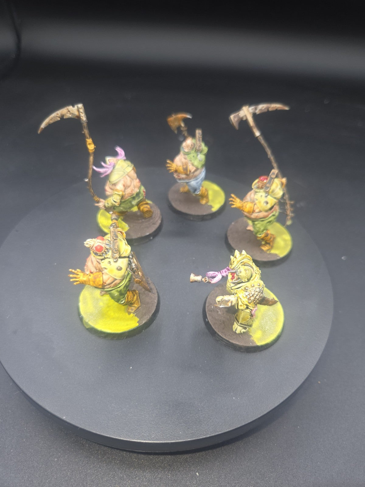 Warhammer Age of Sigmar: Maggotkin of Nurgle Putrid Blightkings Well painted 3