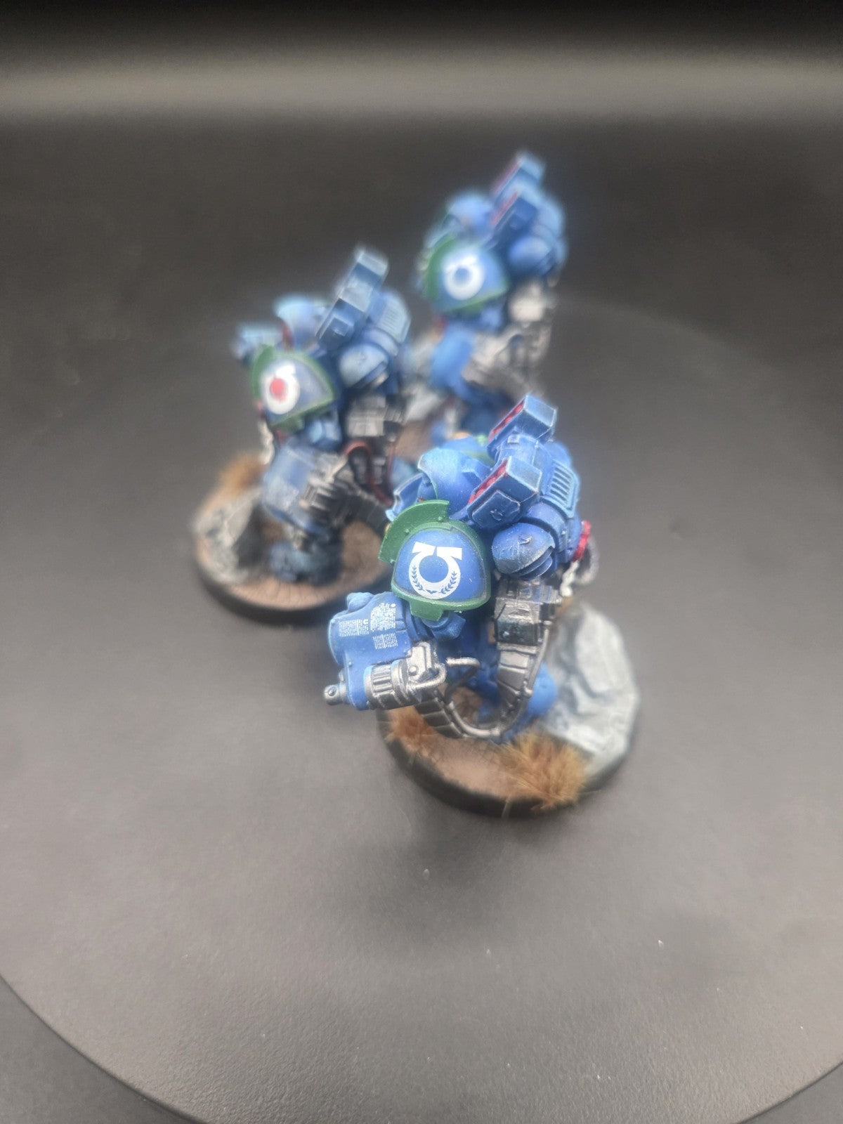 Warhammer 40k Space Marines Ultramarines Primaris Aggressors x3 Painted2