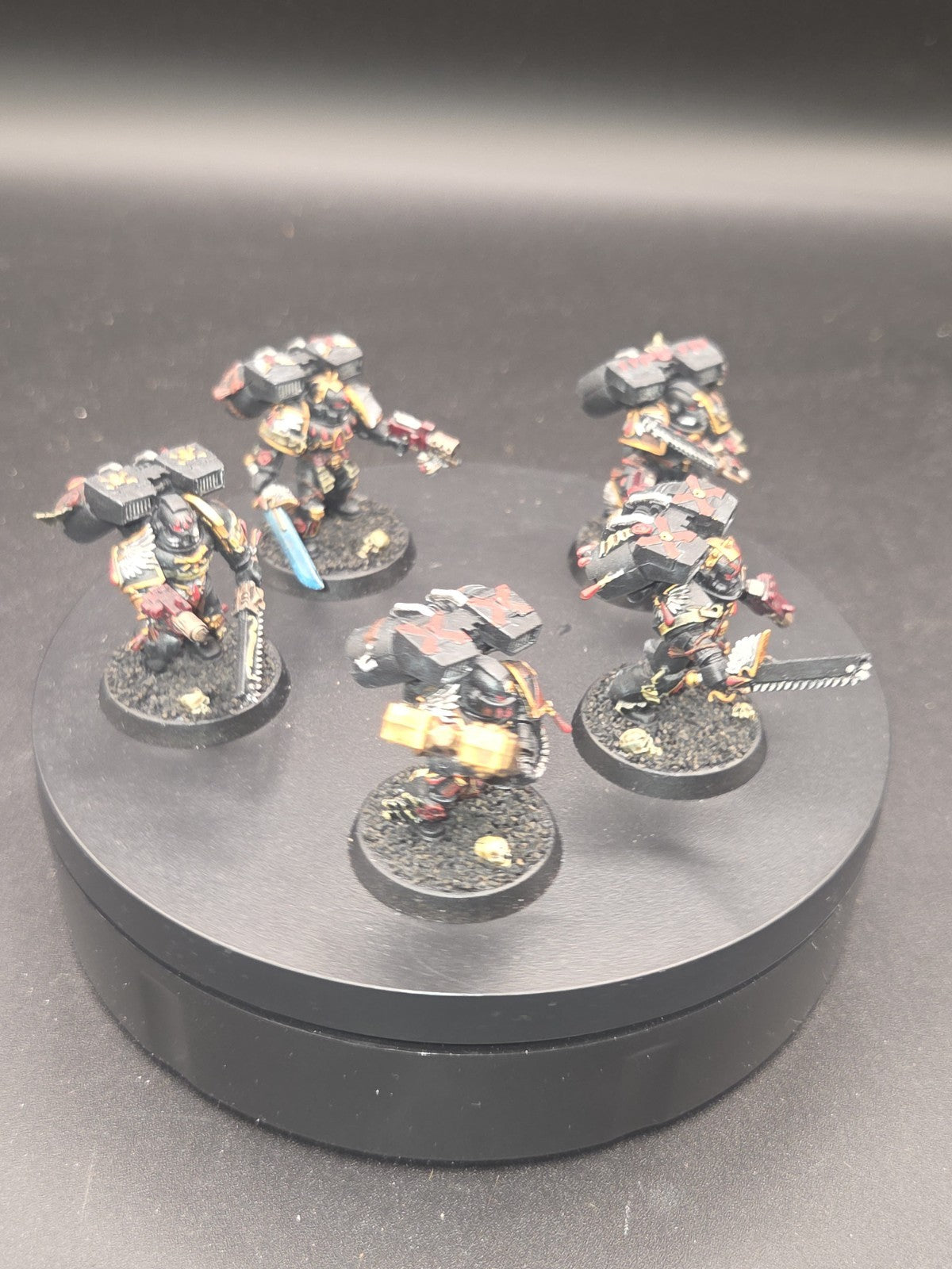 BLOOD ANGELS 5 Death Company With Jump Pack  Well PAINTED Warhammer 40K3