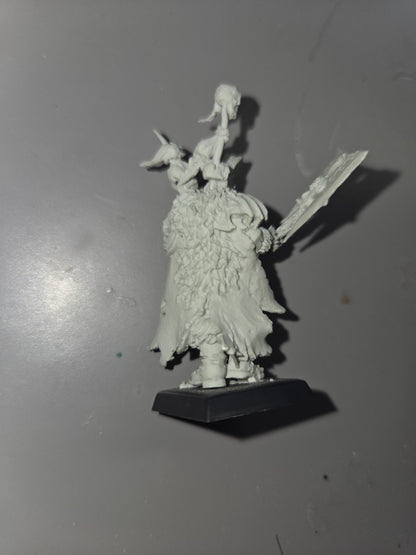 KRELL LORD OF UNDEATH Wight King With Black Axe The Old World finecast RARE1