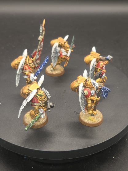 BLOOD ANGELS  Sanguinary Guard x5 Tabletop Ready Well Painted 3