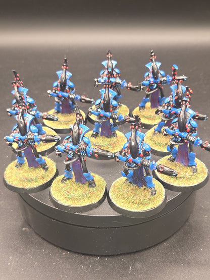 Warhammer 40k Aeldari - Eldar Wraithguard x 10 - Metal OOP Well Painted0