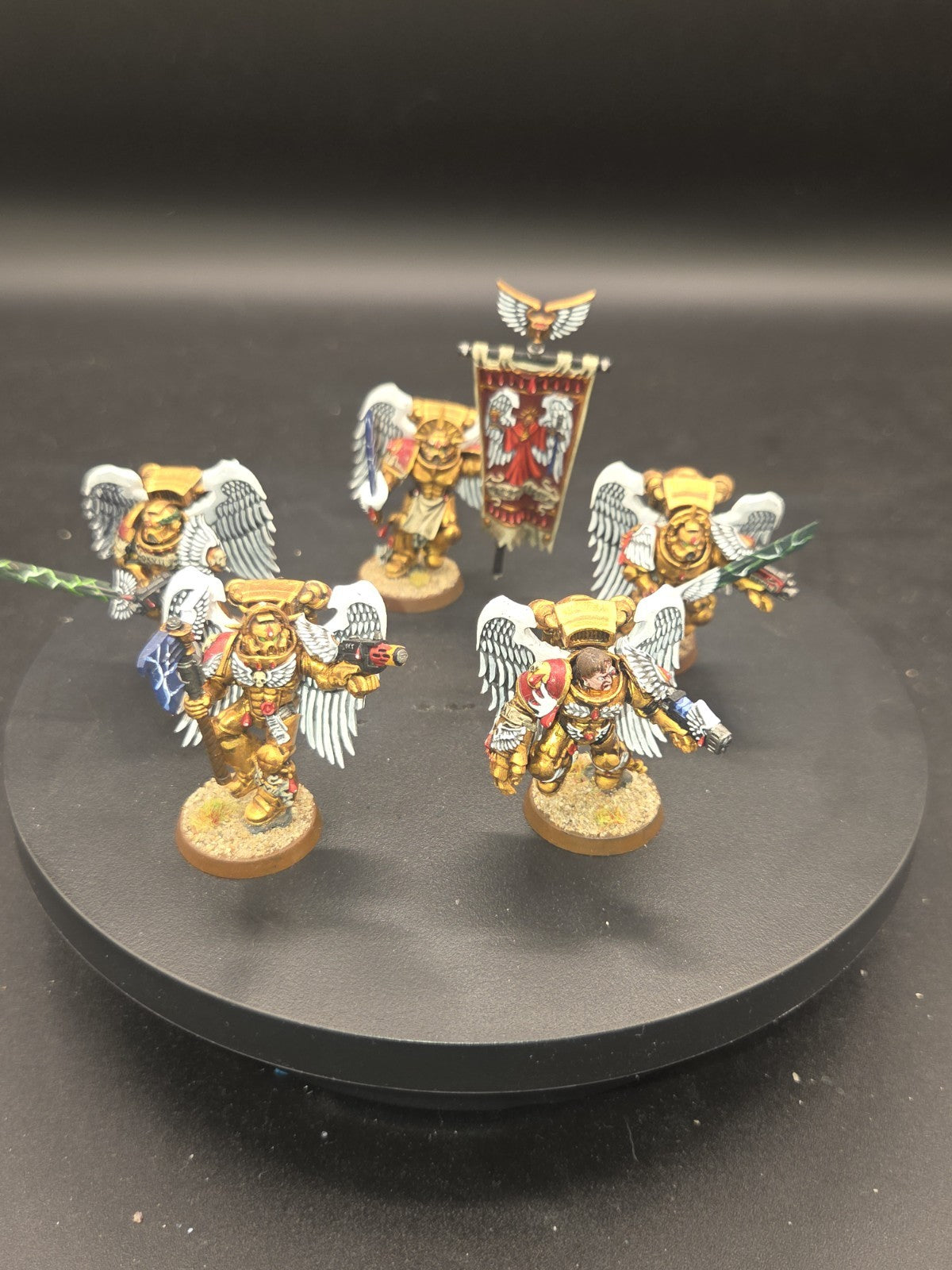 BLOOD ANGELS  Sanguinary Guard x5 Tabletop Ready Well Painted 0