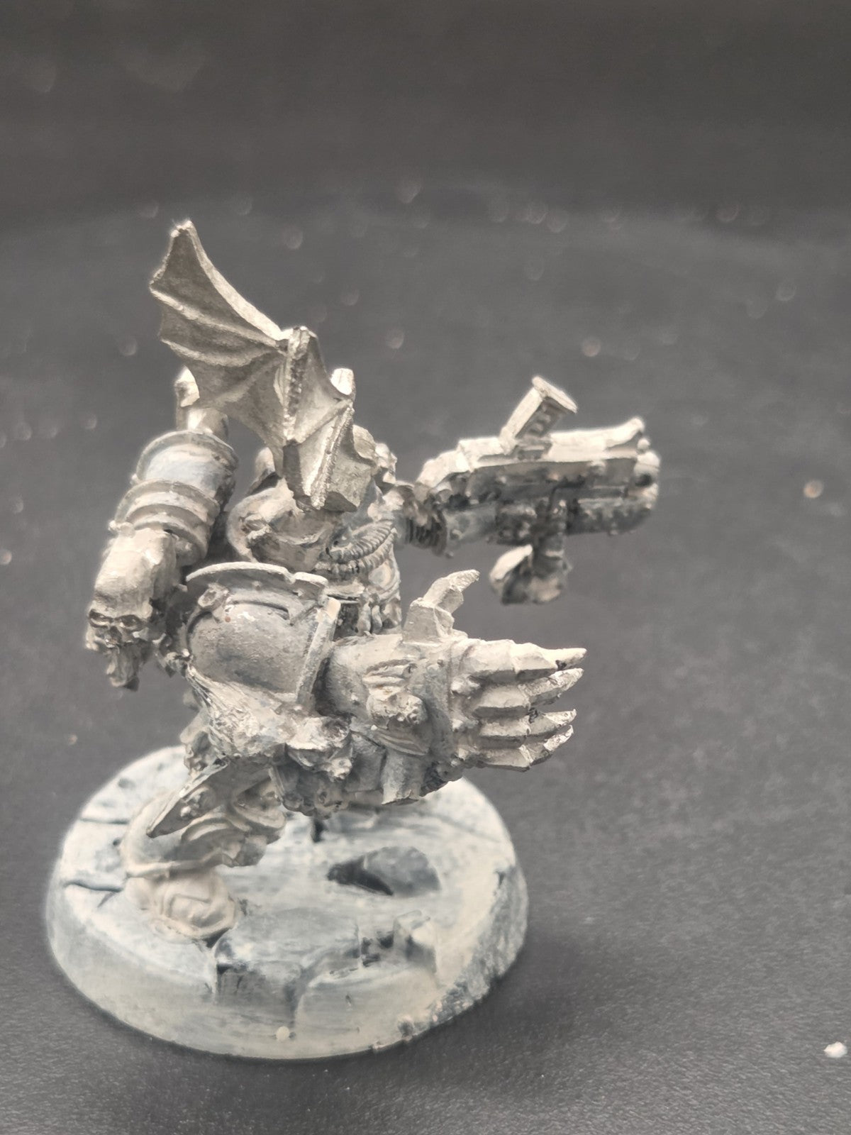 Warhammer 40k Chaos Space Marines - Night Lords Hero  oop metal  Rare3