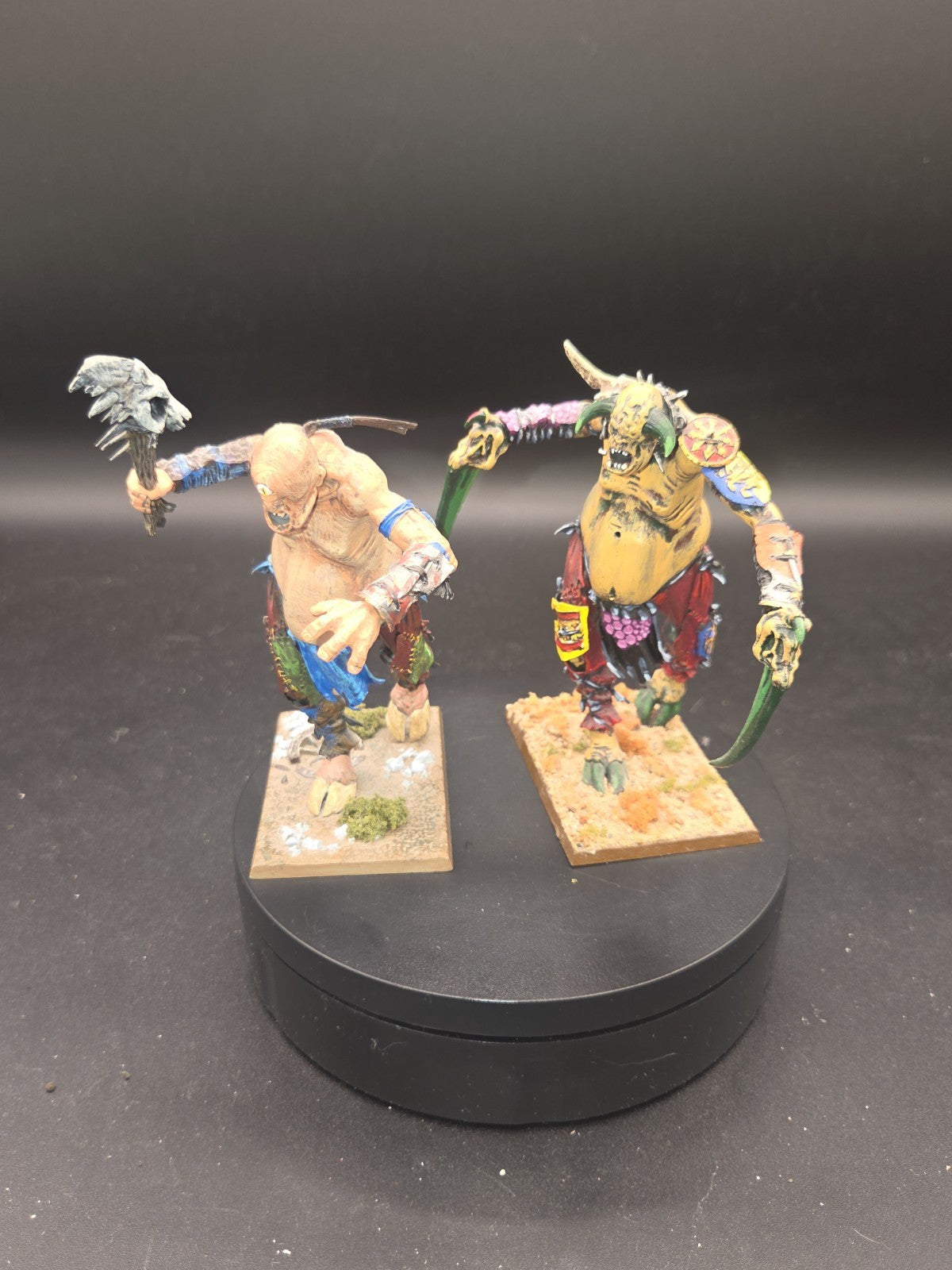 Warhammer Ogre Kingdoms Sons of Behemat Gargants x2 Tabletop Ready Painted 0