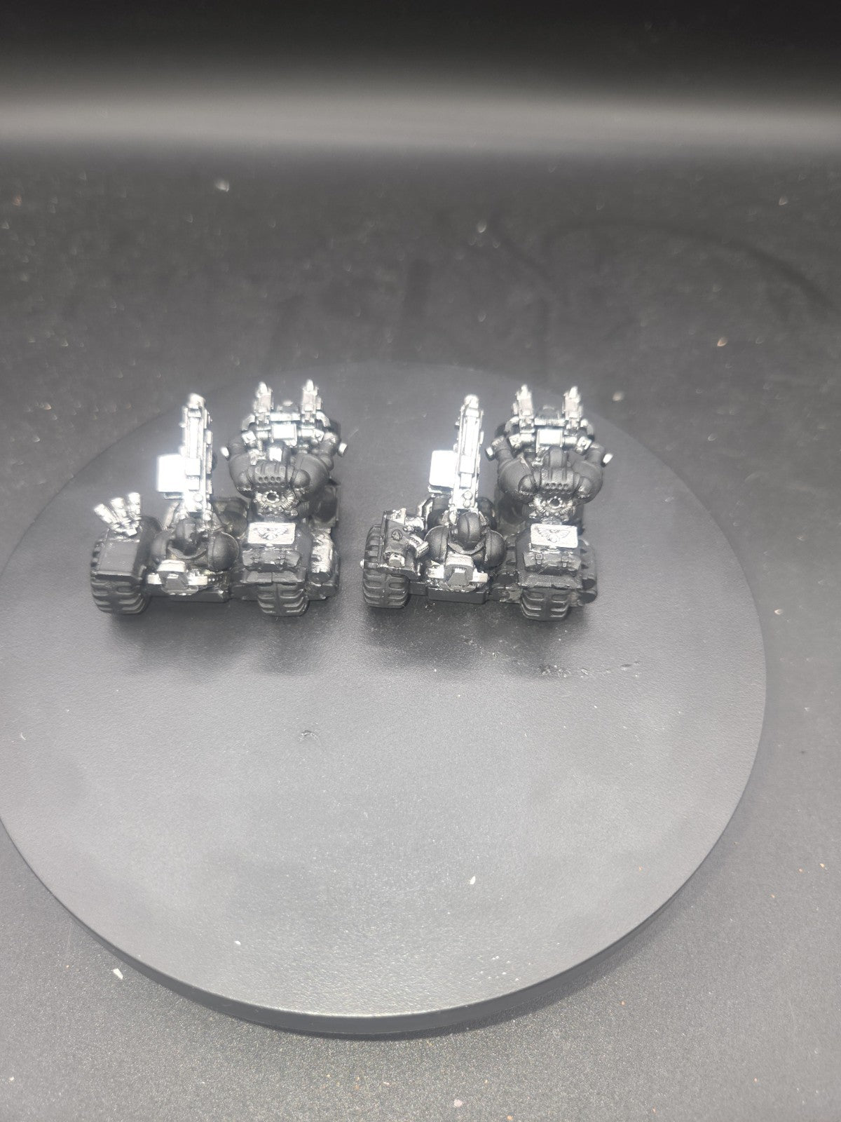Warhammer 40K Space Marines - Attack Bike x2 oop metal painted2