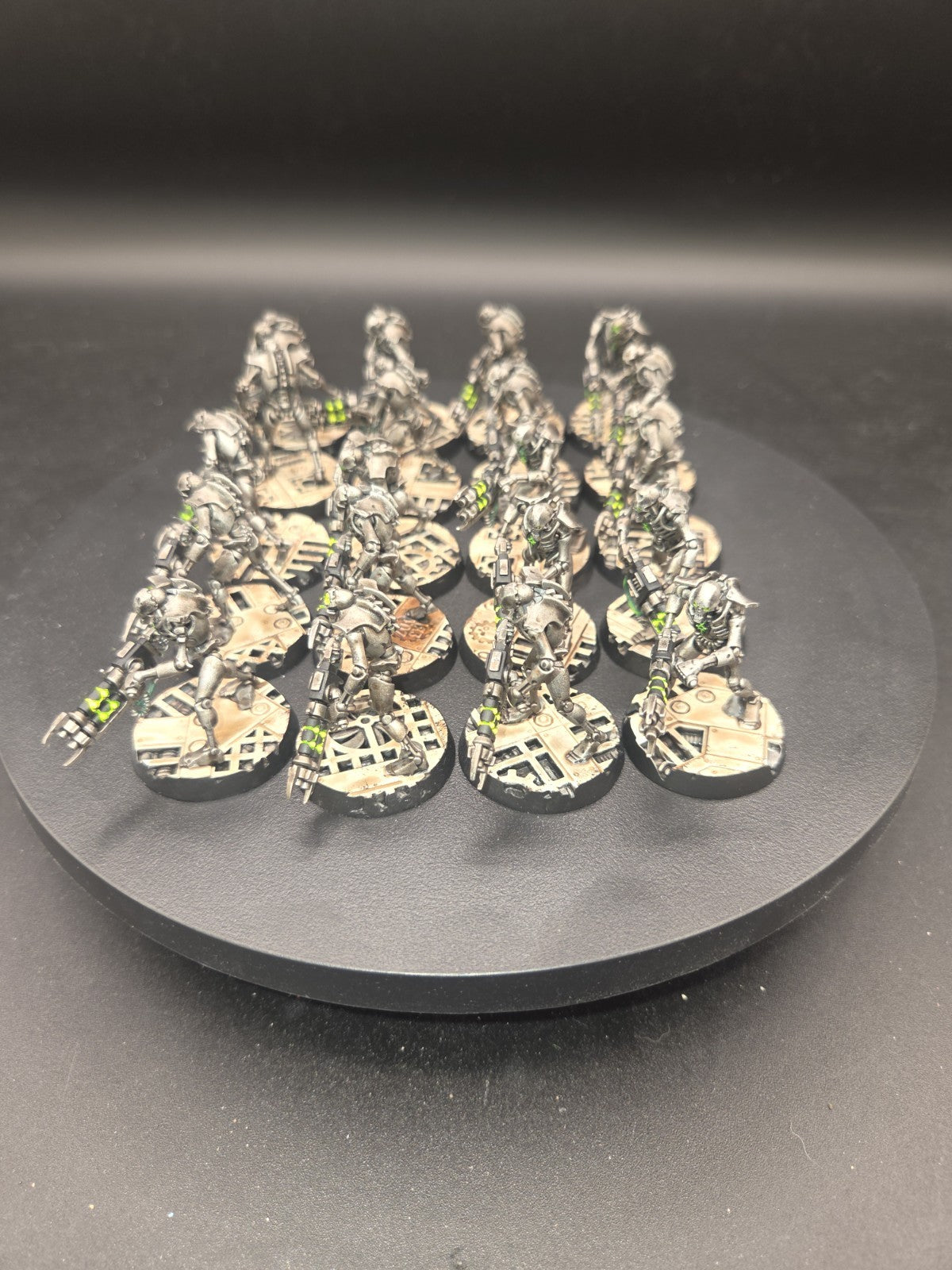Pro Painted Warhammer 40k Necron Warriors×20  Upgraded bases1