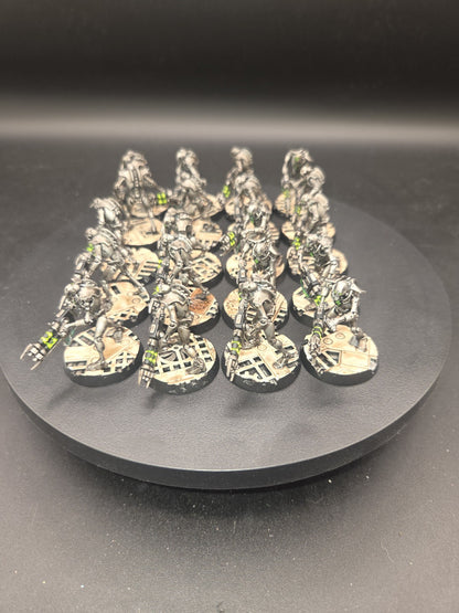 Pro Painted Warhammer 40k Necron Warriors×20  Upgraded bases1