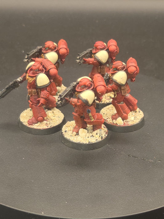 Blood Angels | Assault Intercessors 5  Tabletop Ready painted & based1